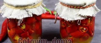 Pickled hot peppers with honey for the winter, recipe with photos